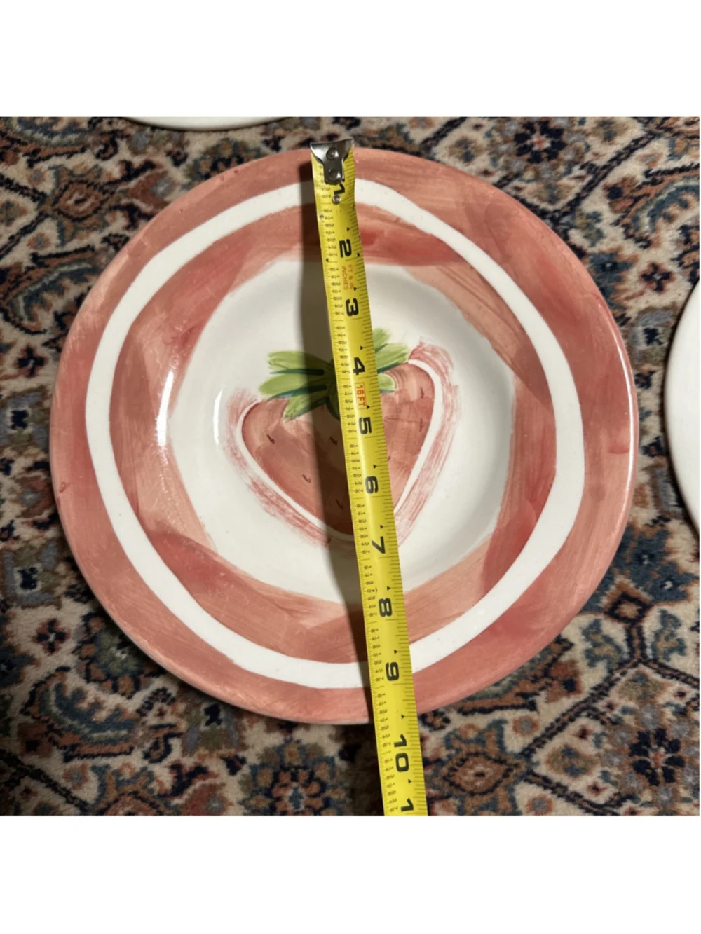 Pottery Barn Salad Bowl Mexican Pottery Strawberry 10” Serving Bowls Set Of 12